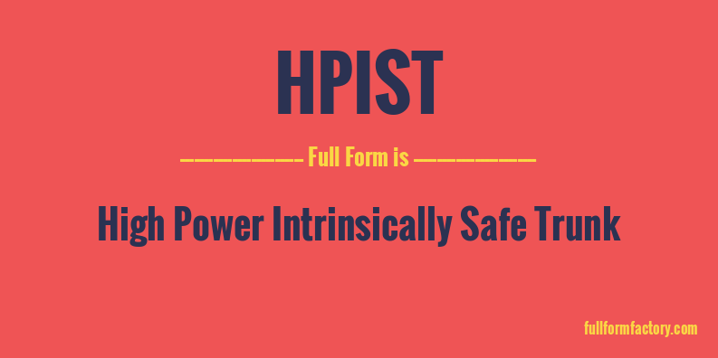hpist-full-form
