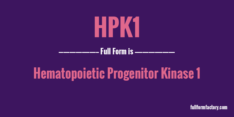 hpk1-full-form