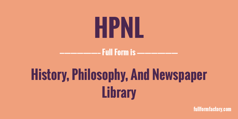 hpnl-full-form