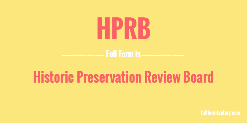hprb-full-form