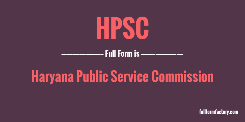 hpsc-full-form