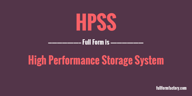 hpss-full-form