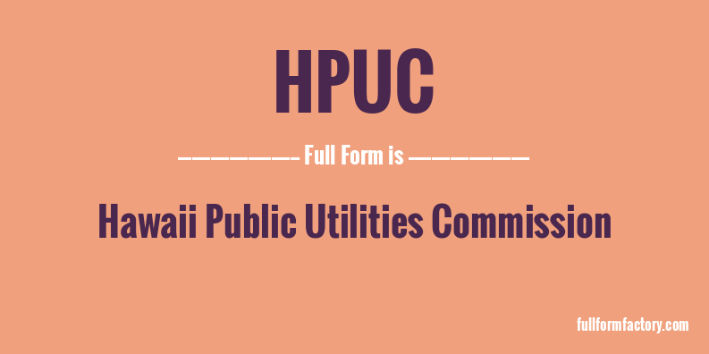 hpuc-full-form