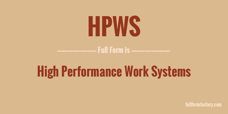 hpws-full-form
