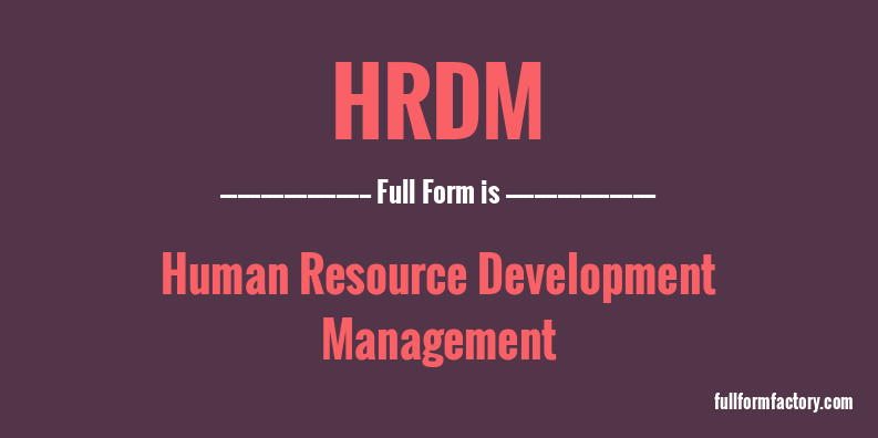 hrdm-full-form