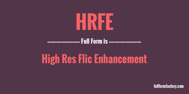 hrfe-full-form