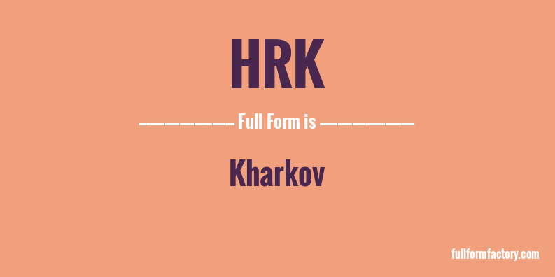 hrk-full-form