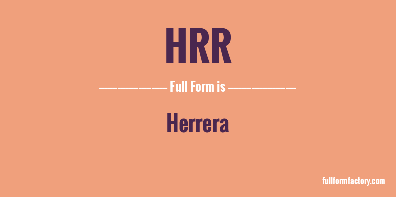 hrr-full-form