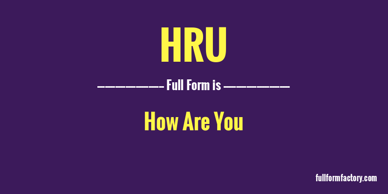 hru-full-form