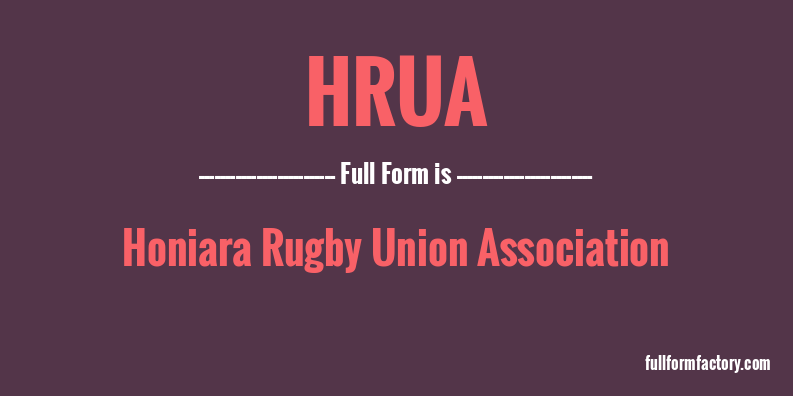 hrua-full-form