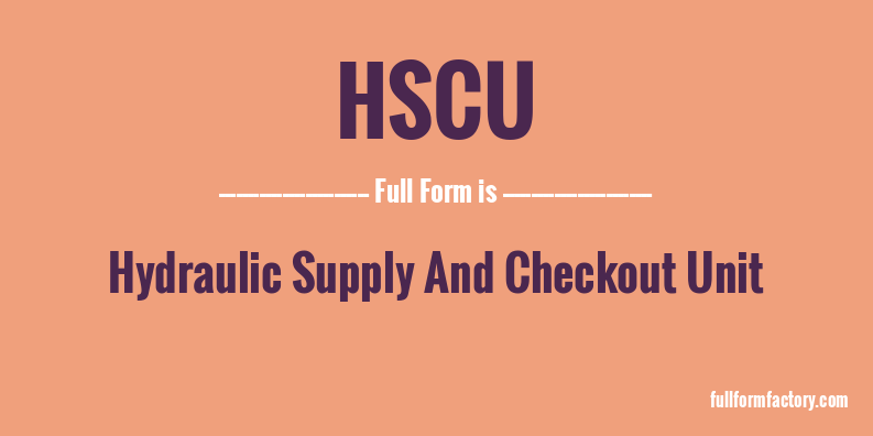 hscu-full-form