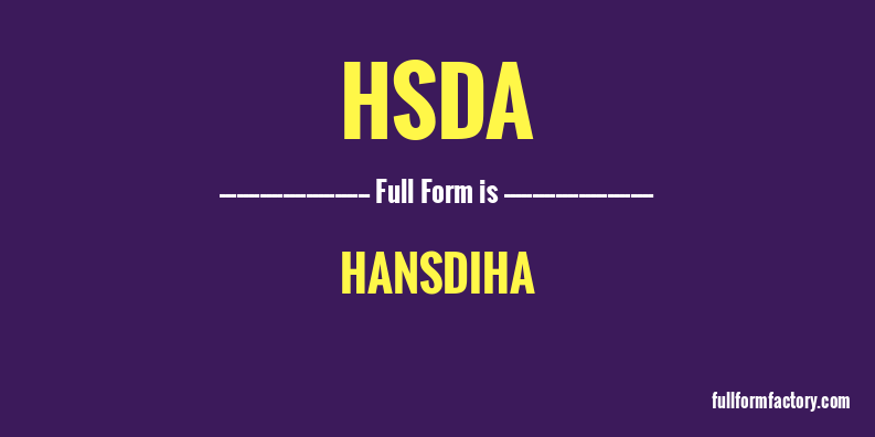 hsda-full-form