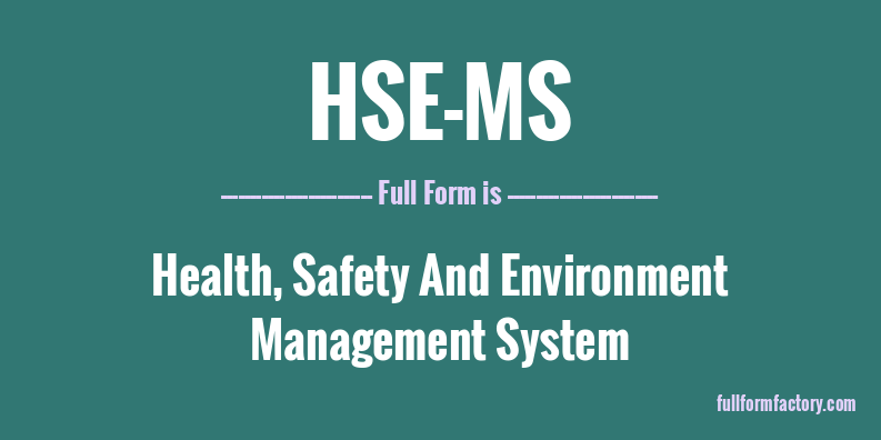 hse-ms-full-form