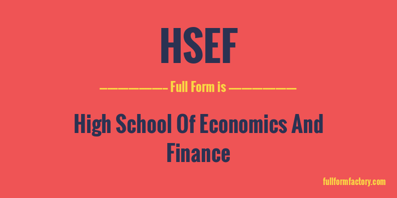 hsef-full-form