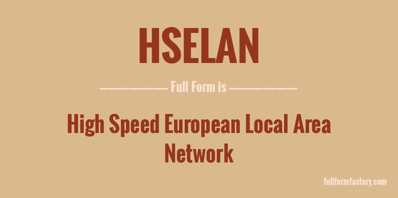hselan-full-form