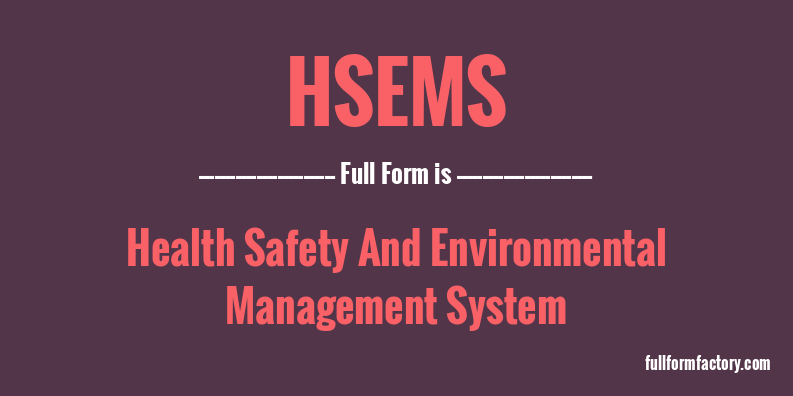 hsems-full-form