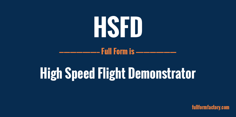 hsfd-full-form
