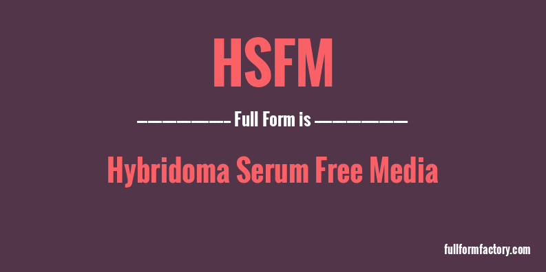 hsfm-full-form
