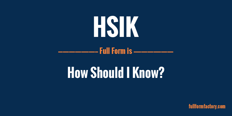 hsik-full-form