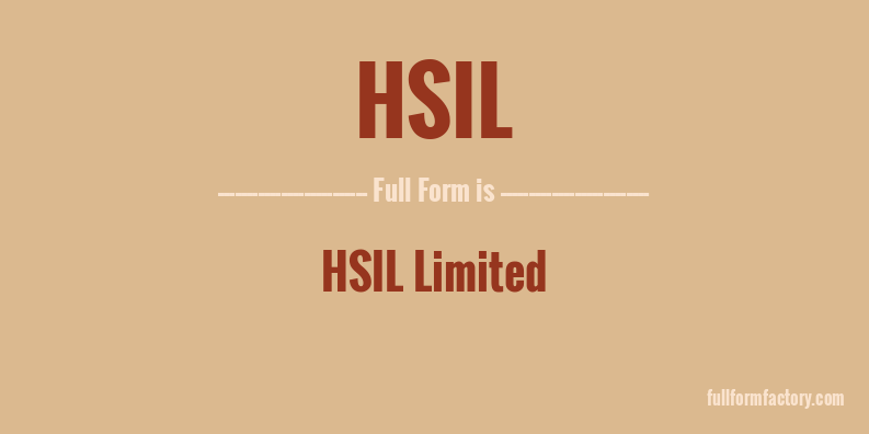 hsil-full-form