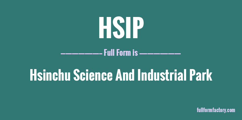 hsip-full-form