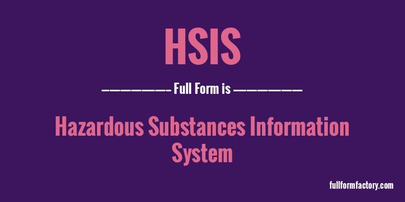 hsis-full-form