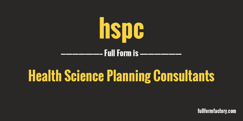 hspc-full-form