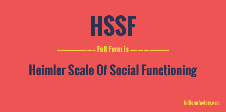 hssf-full-form
