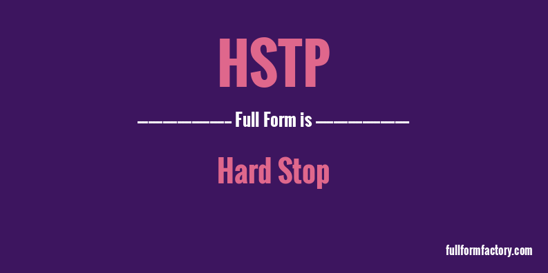hstp-full-form