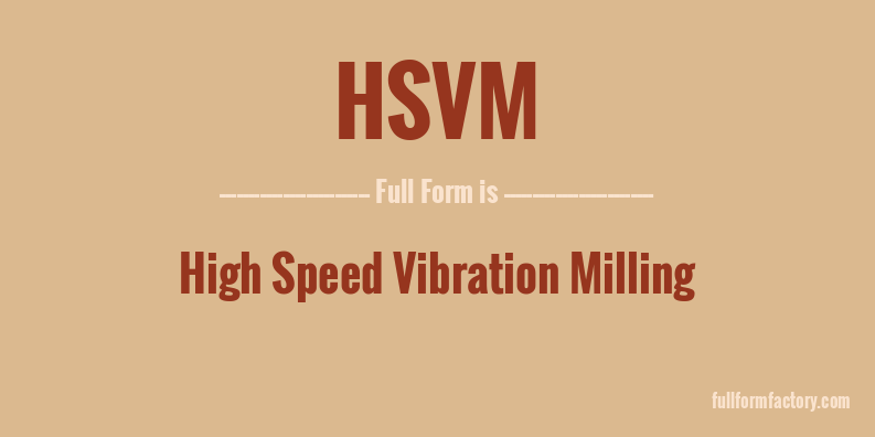 hsvm-full-form
