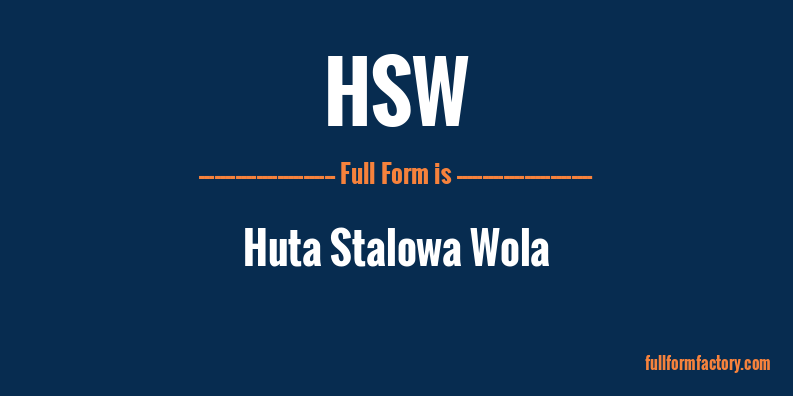 hsw-full-form