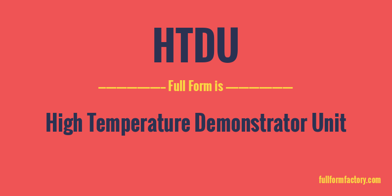 htdu-full-form