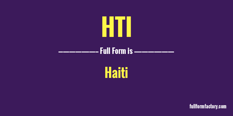 hti-full-form