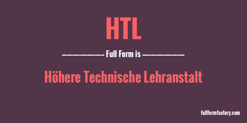 htl-full-form