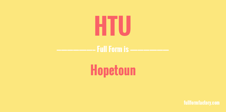 htu-full-form