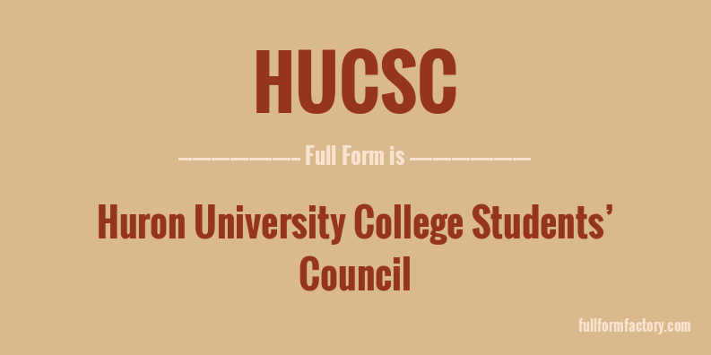 hucsc-full-form