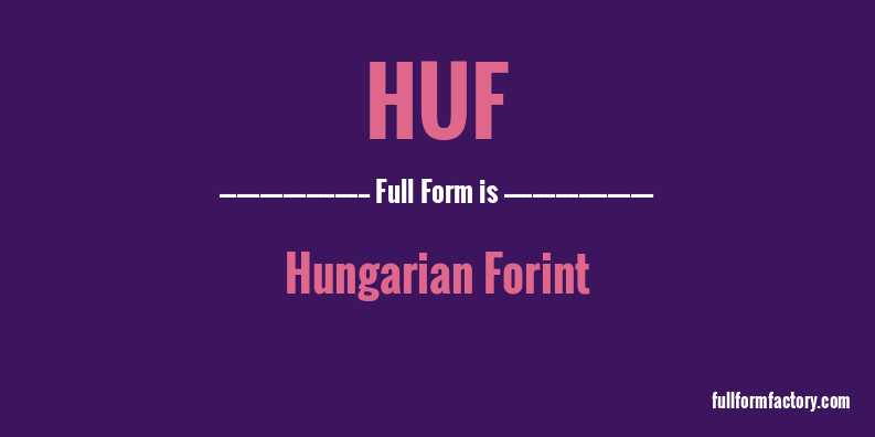 huf-full-form
