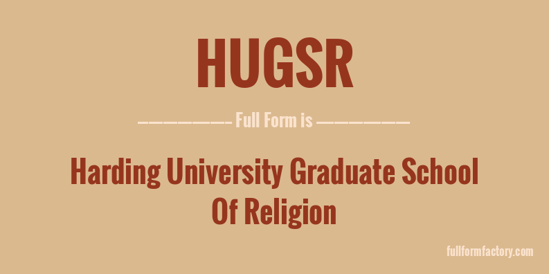 hugsr-full-form