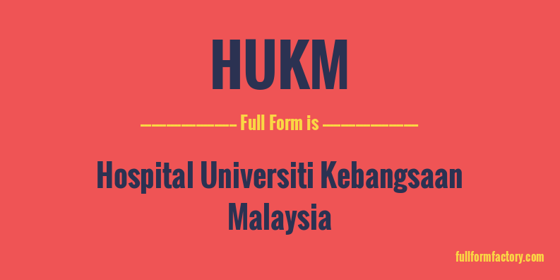 hukm-full-form