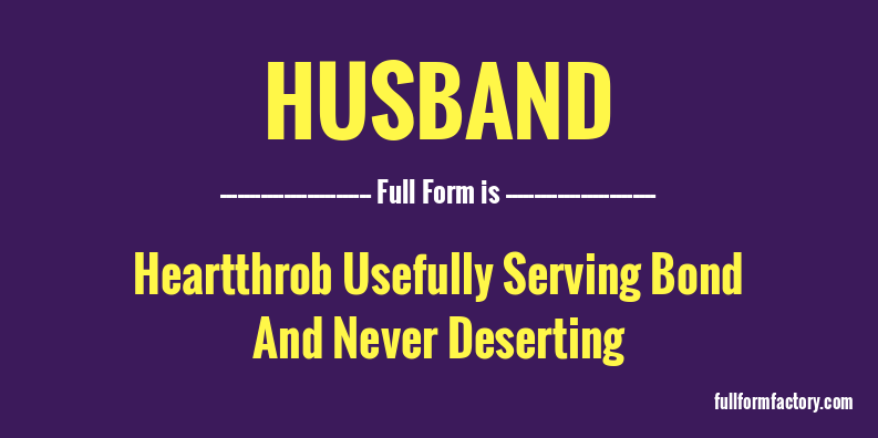 husband-full-form