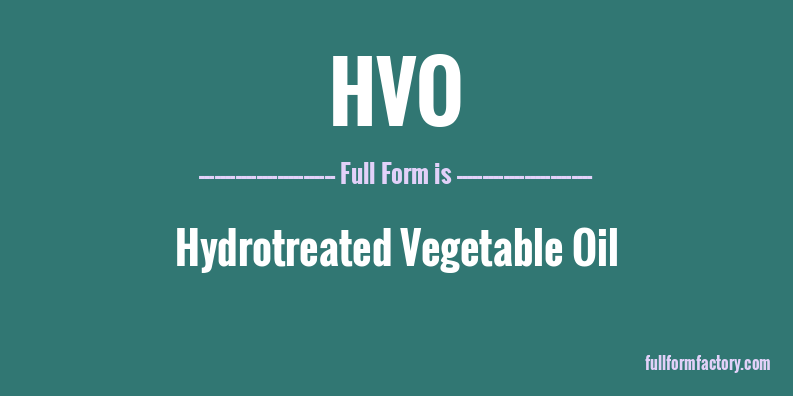 hvo-full-form