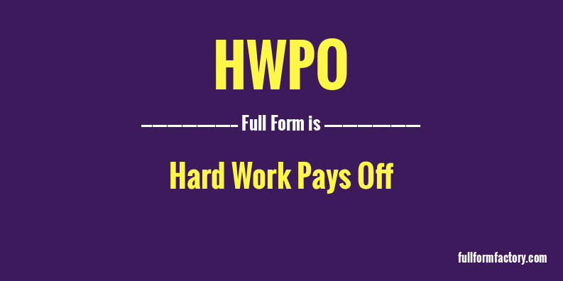 hwpo-full-form