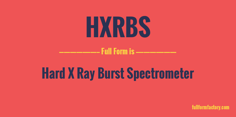 hxrbs-full-form