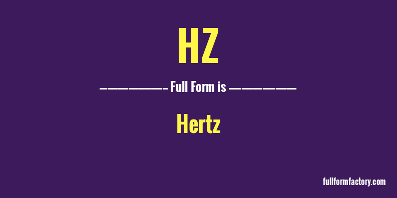 hz-full-form