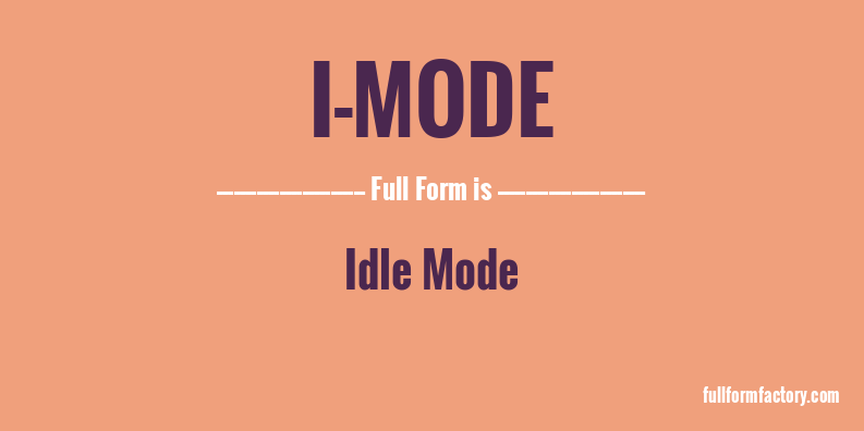 i-mode-full-form