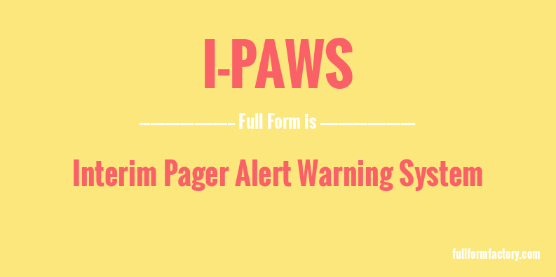 i-paws-full-form