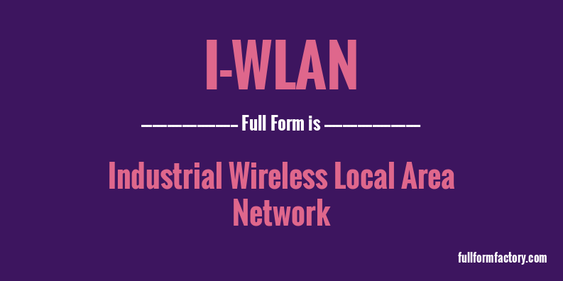 i-wlan-full-form