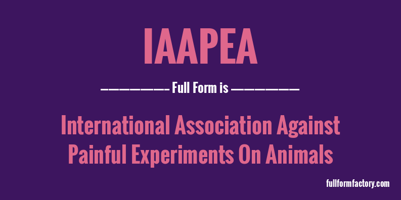 iaapea-full-form