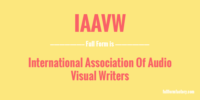 iaavw-full-form