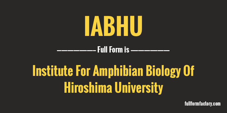 iabhu-full-form